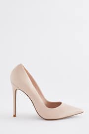 Nude Pink Signature Leather Court Shoes - Image 3 of 7