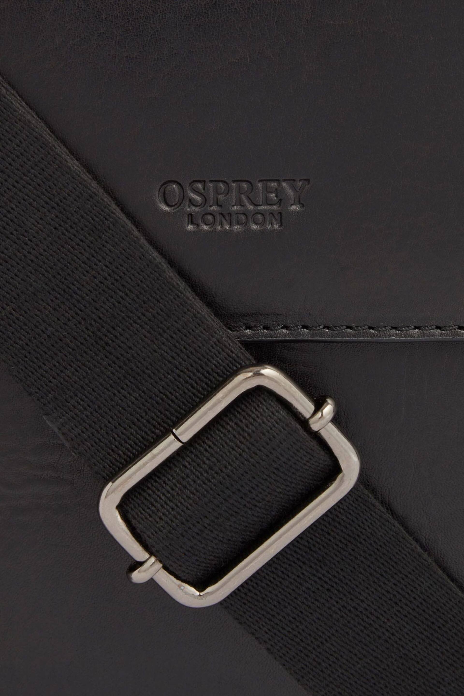OSPREY LONDON Carter Saddle Leather Large Messenger Bag - Image 6 of 6