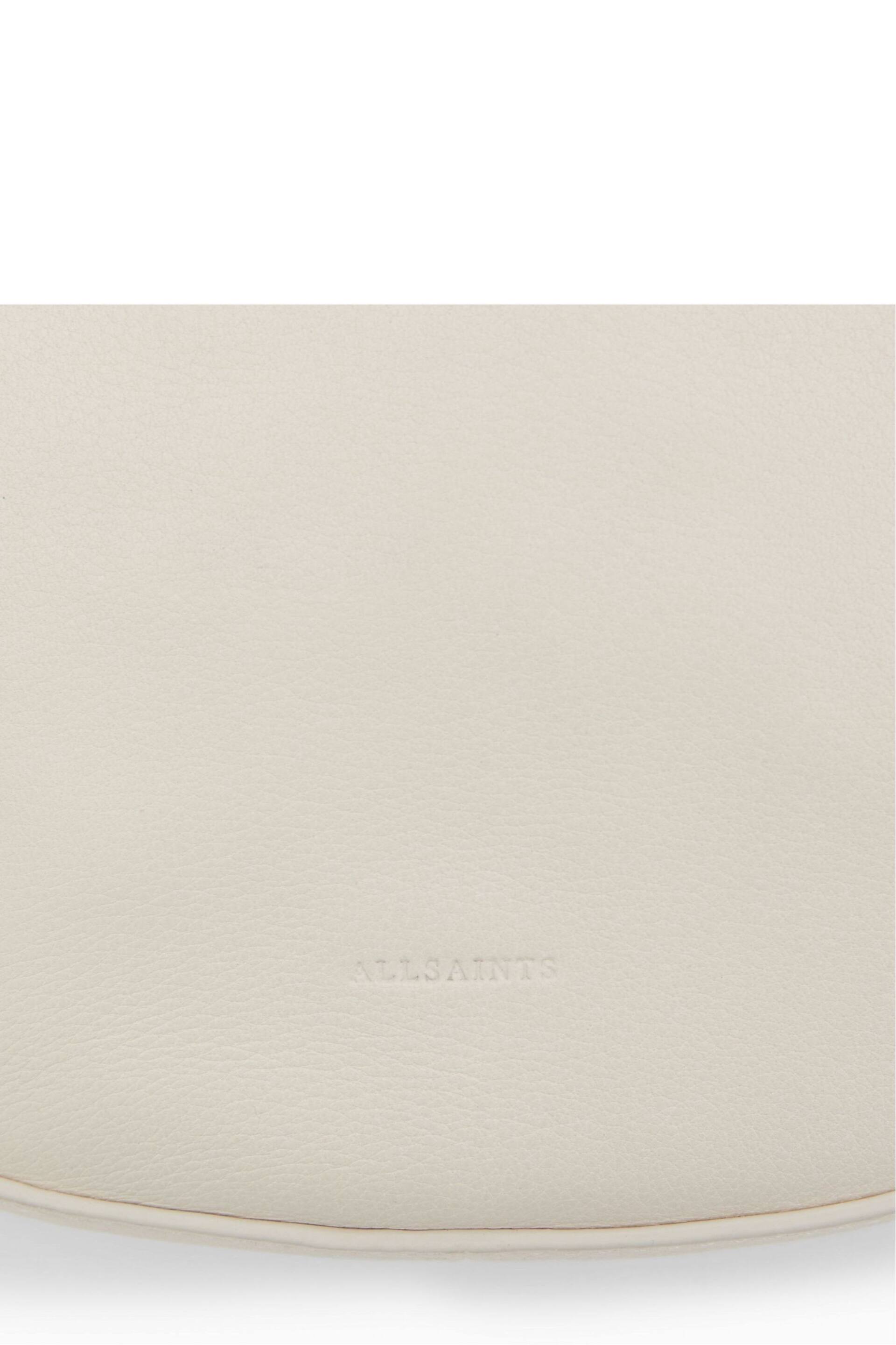 AllSaints White Half Moon Cross-Body Bag - Image 6 of 7