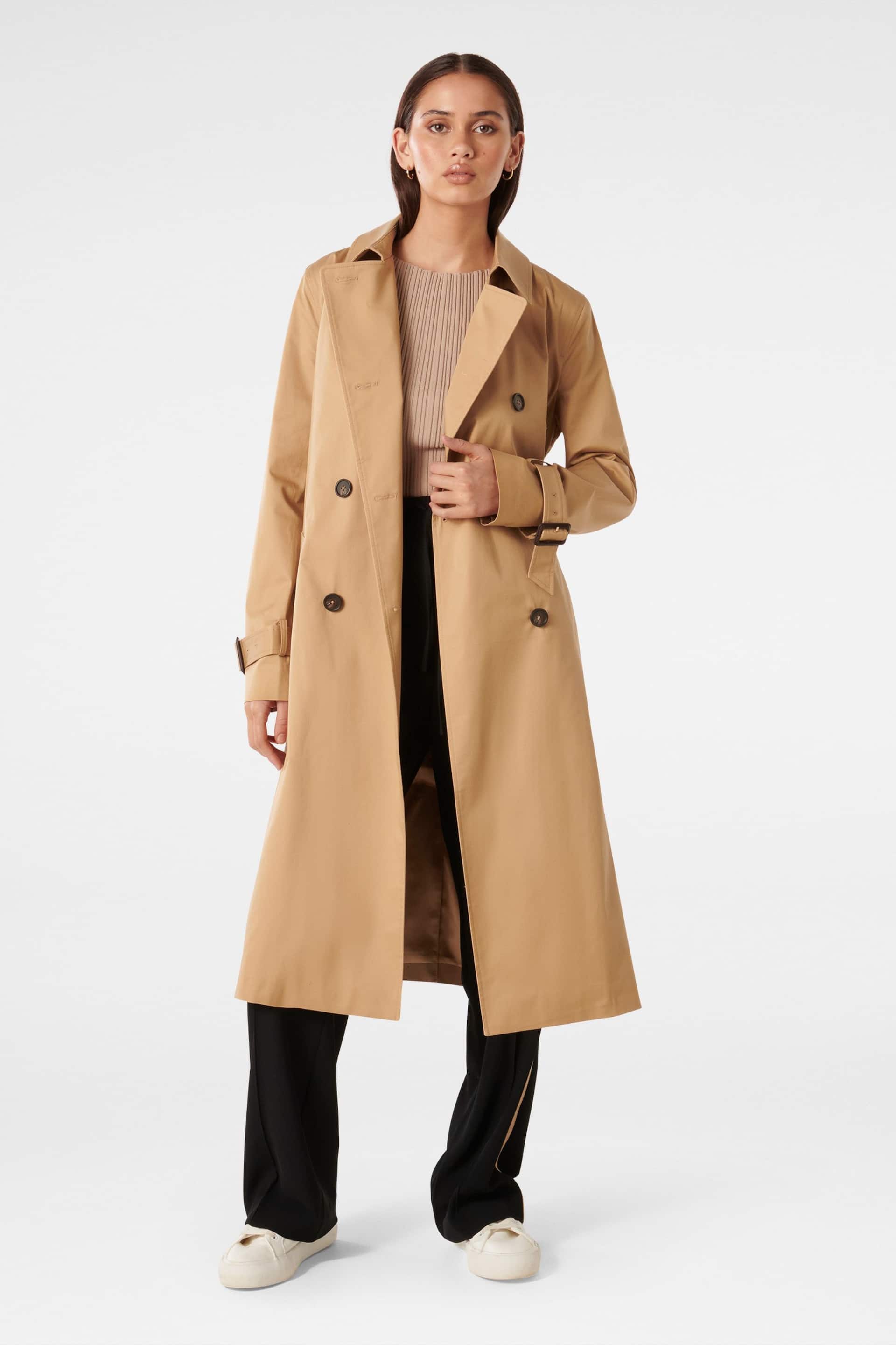 Forever New Animal Jacinta Classic Trench Coat - Image 1 of 4