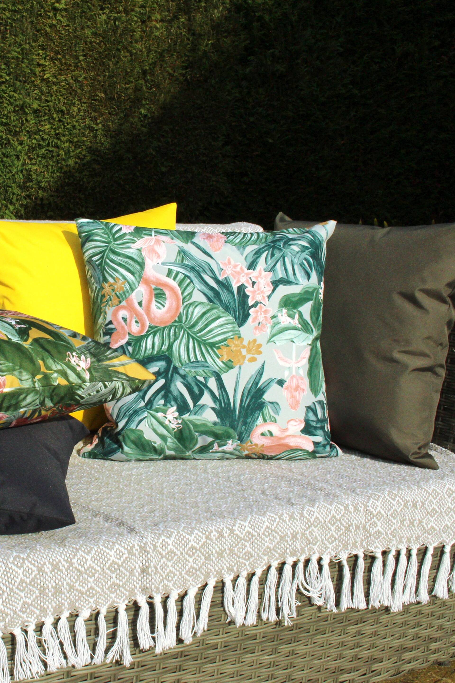 Furn Sage Green Medinilla Water Resistant Outdoor Cushion - Image 1 of 5