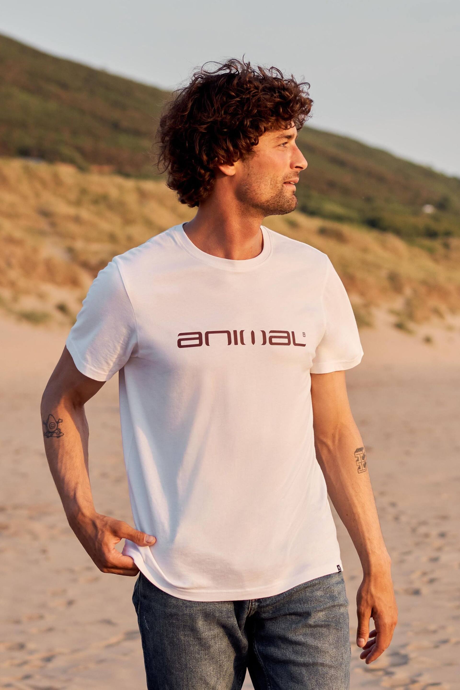 Animal Mens Classico Organic T-Shirt - Image 1 of 10