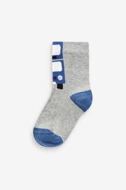 Blue Stripes/Transport Cotton Rich Socks 7 Pack - Image 4 of 8