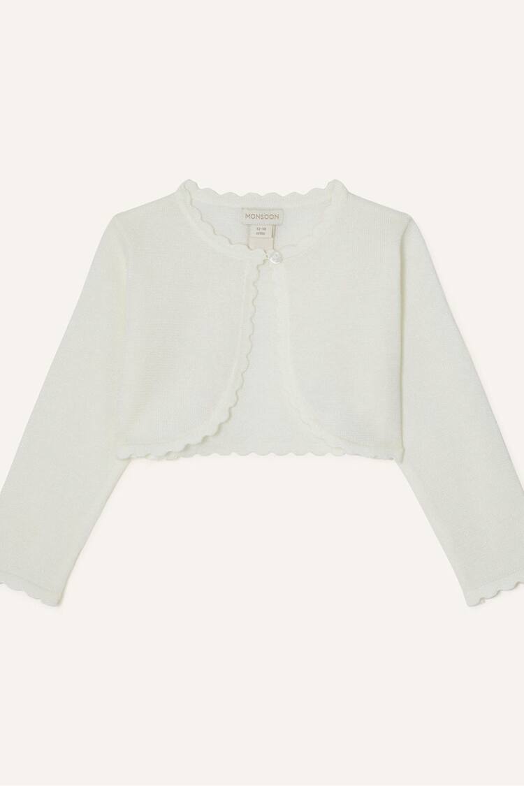 Monsoon Natural Baby Niamh Cardigan - Image 1 of 3