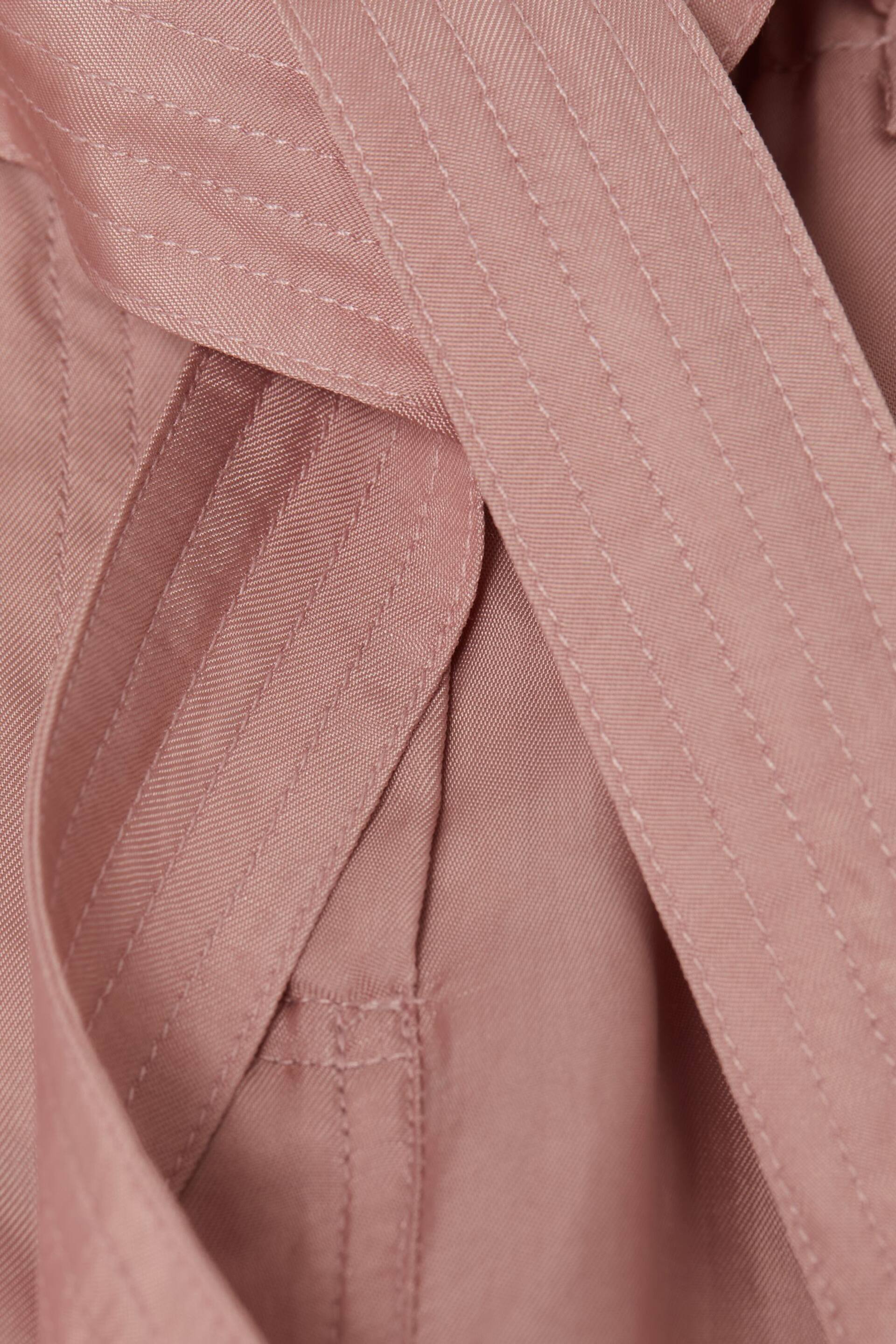 Reiss Pink Joanie Senior Paper Bag Cargo Trousers - Image 5 of 5