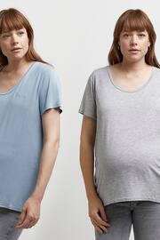 River Island Blue Maternity Nursing Layered T-Shirt Multipack - Image 1 of 5