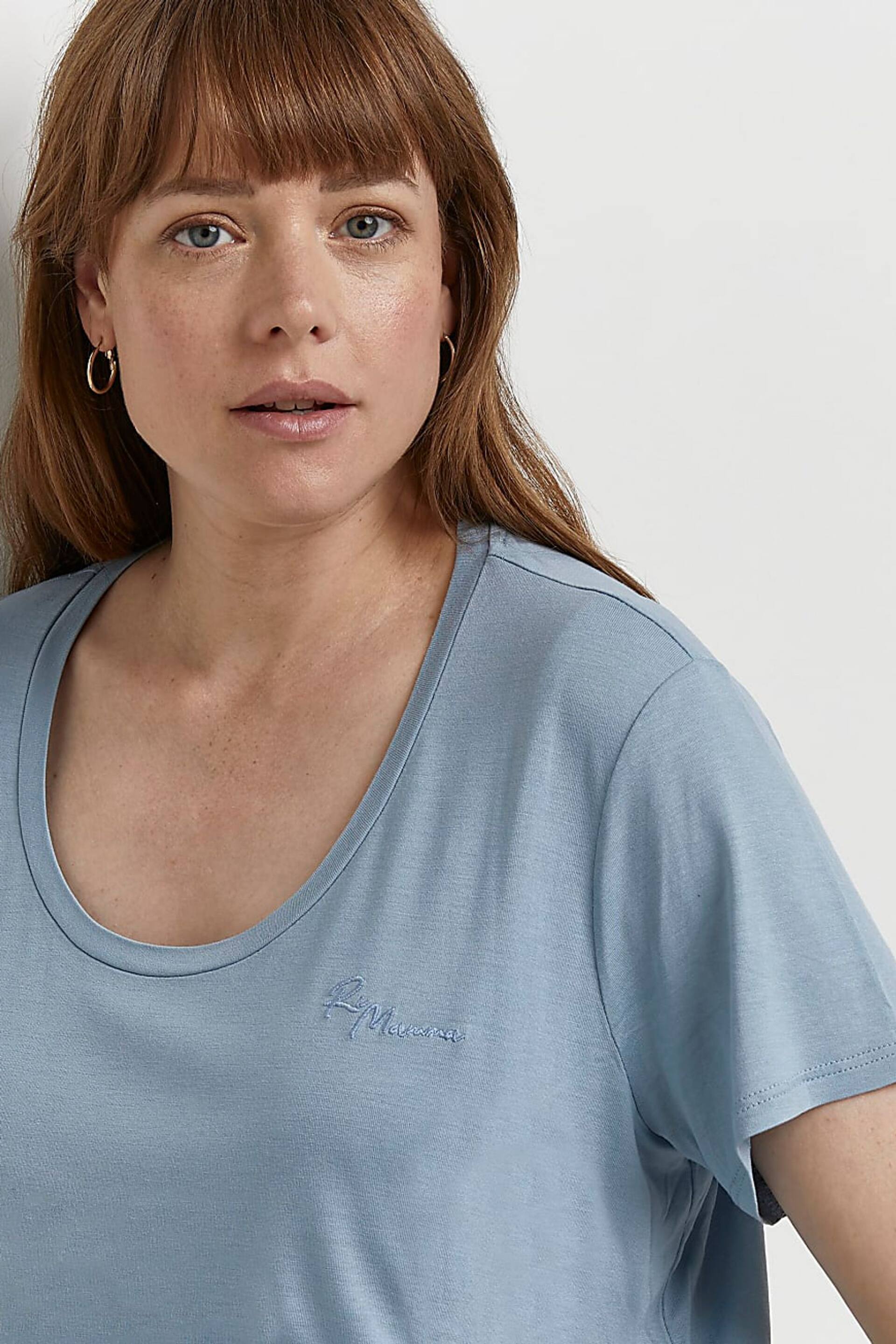 River Island Blue Maternity Nursing Layered T-Shirt Multipack - Image 5 of 5