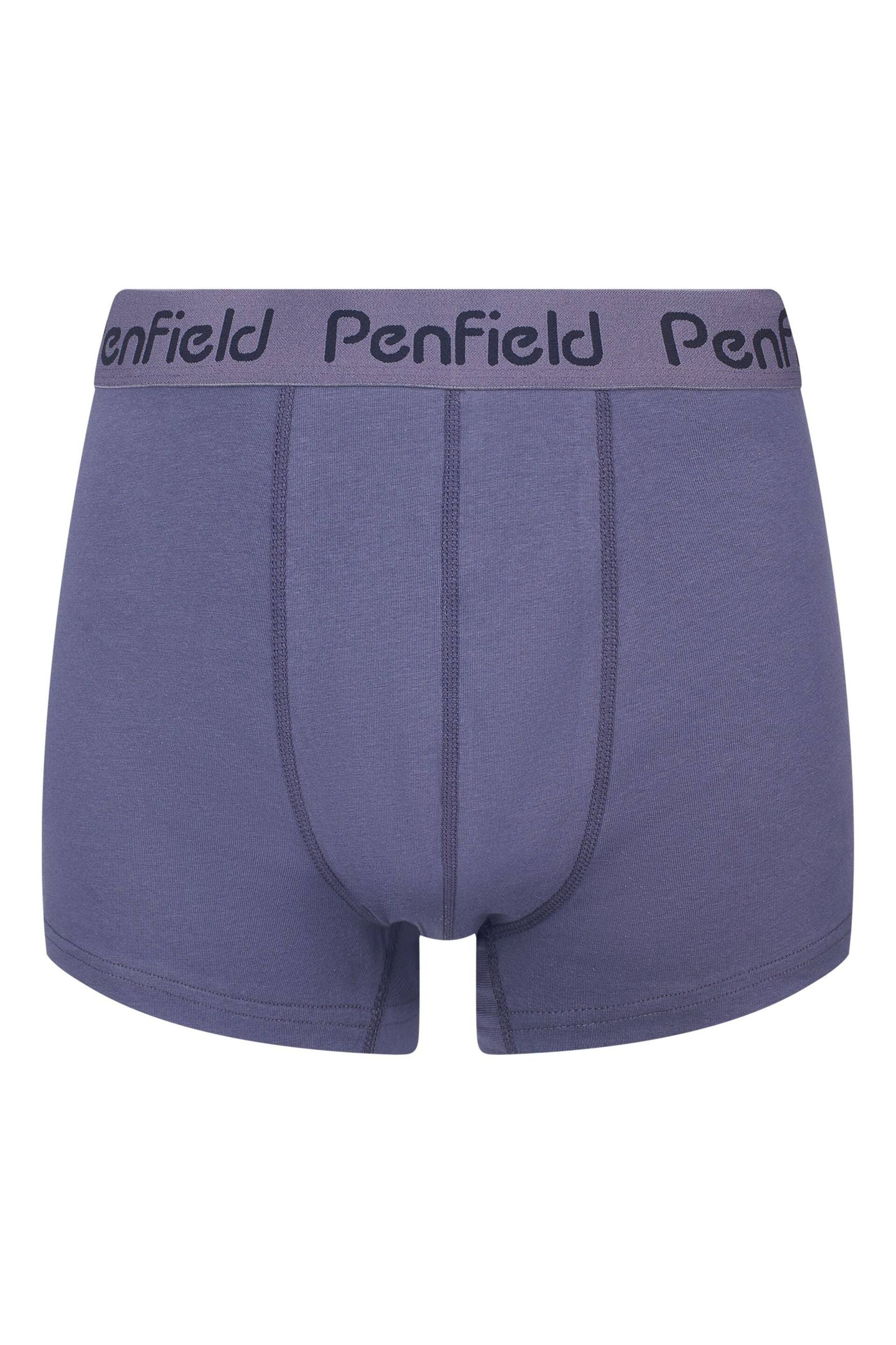 Penfield Blue Penfield Script Print Boxers 3 Pack - Image 3 of 5