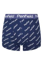 Penfield Blue Penfield Script Print Boxers 3 Pack - Image 4 of 5