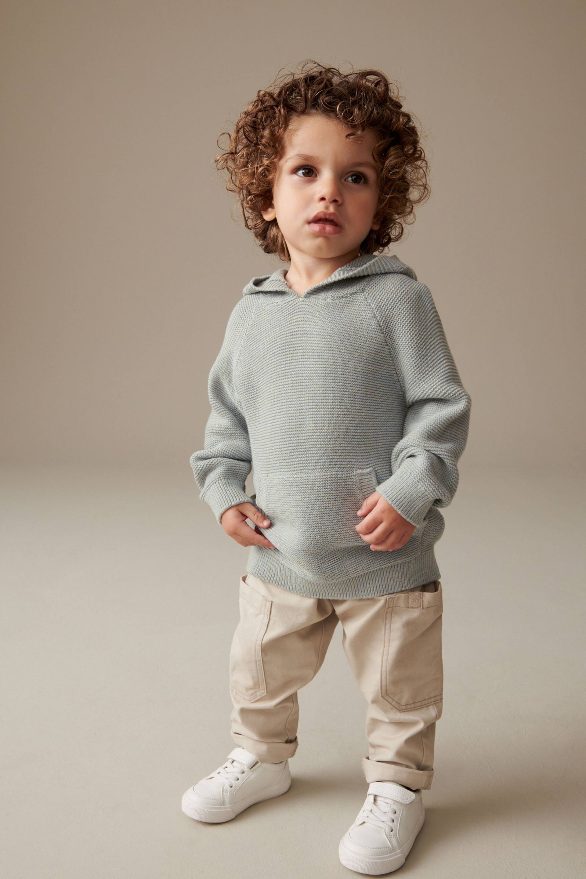 Grey Slouchy Hoodie (3mths-7yrs) - Image 2 of 6