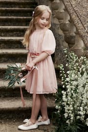 Pink Chiffon Corsage Dress (3-16yrs) - Image 2 of 10