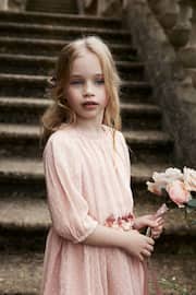 Pink Chiffon Corsage Dress (3-16yrs) - Image 5 of 10