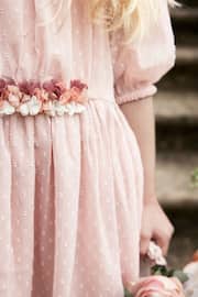 Pink Chiffon Corsage Dress (3-16yrs) - Image 7 of 10