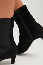 Black Regular/Wide Fit Chisel Toe Chelsea Ankle Boots - Image 2 of 7