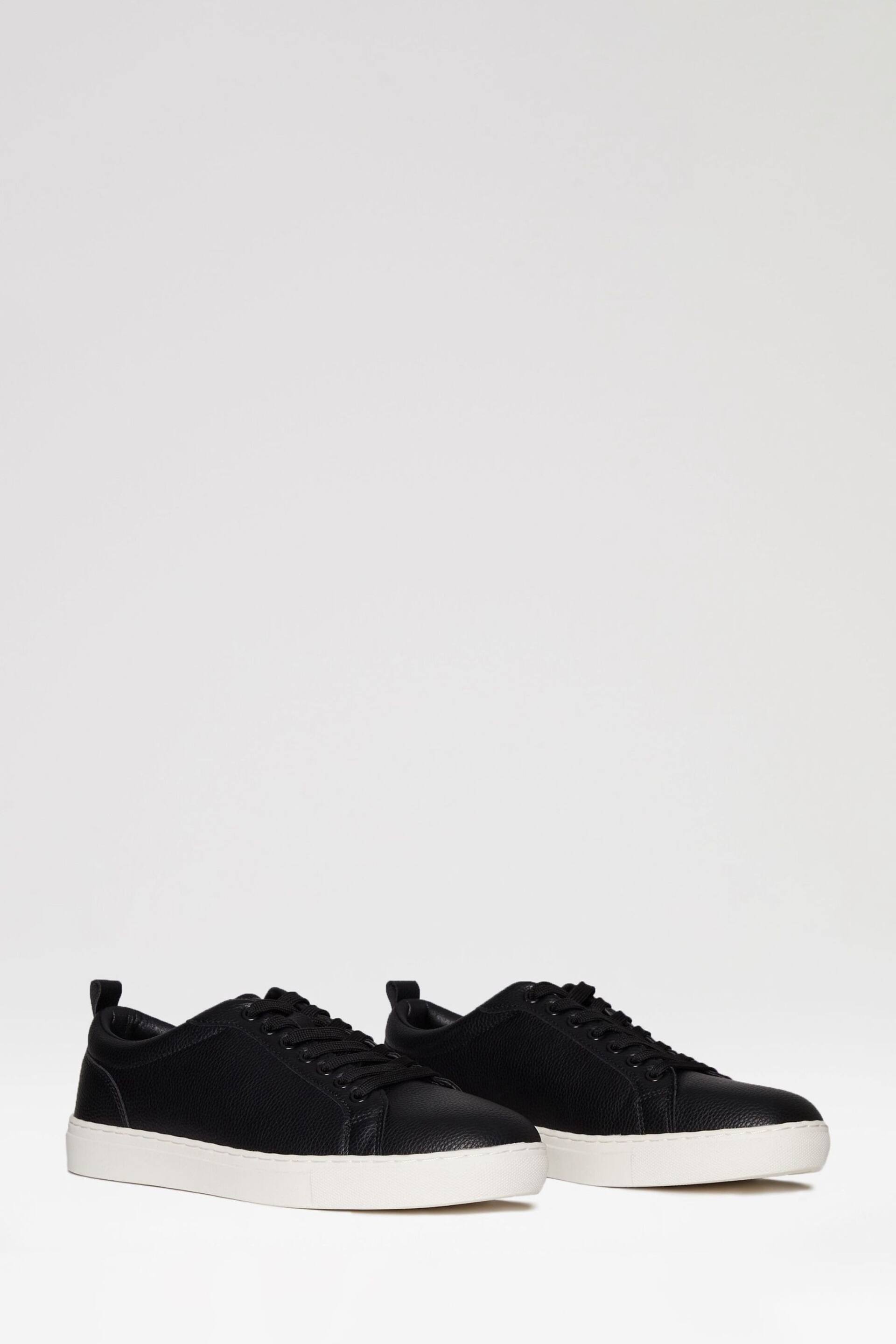 Threadbare Black Smart Casual Court Trainers - Image 2 of 4