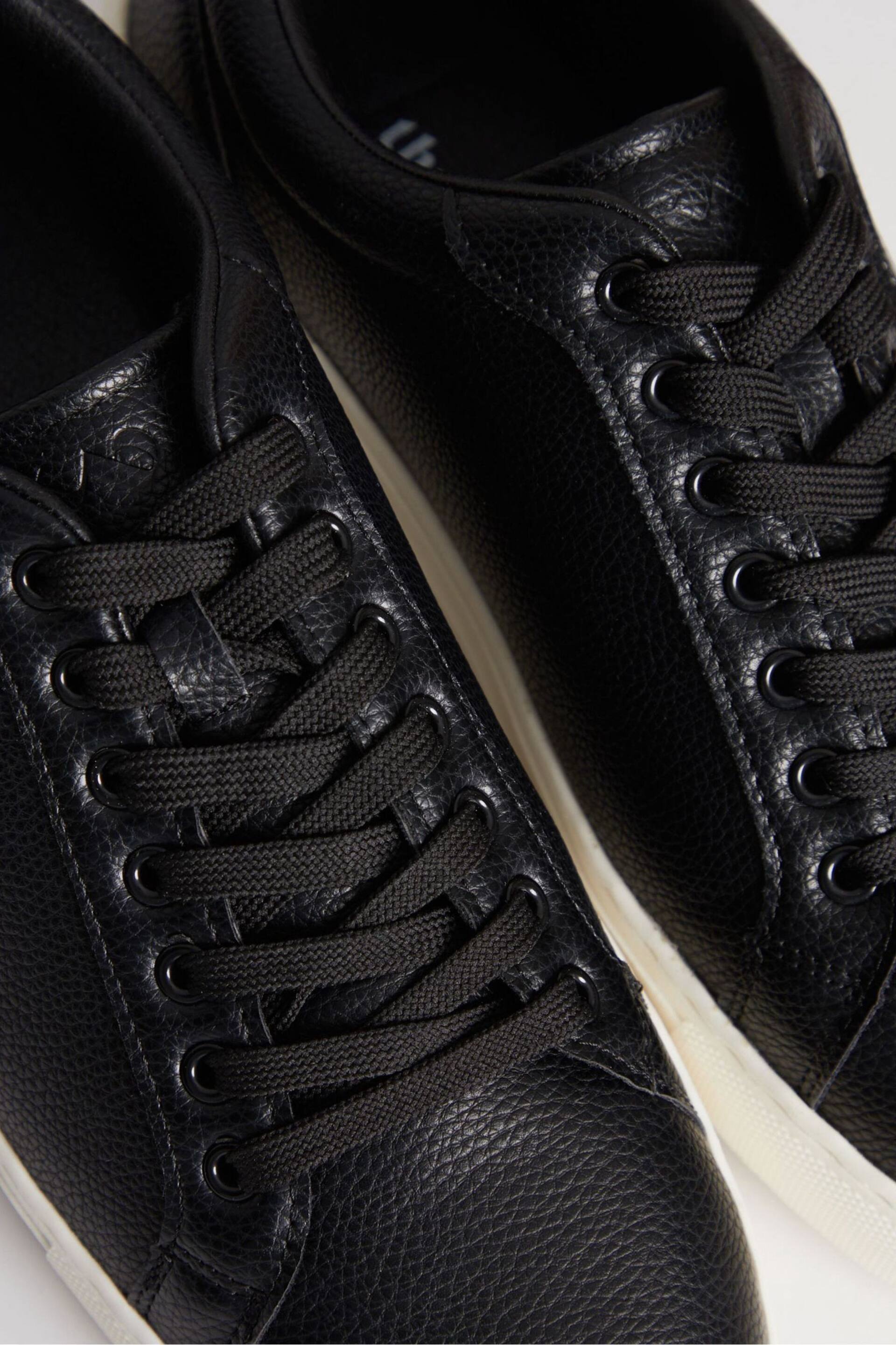 Threadbare Black Smart Casual Court Trainers - Image 4 of 4