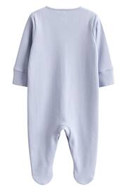 Multi 3 Pack Cotton Baby Sleepsuits (0-2yrs) - Image 9 of 9