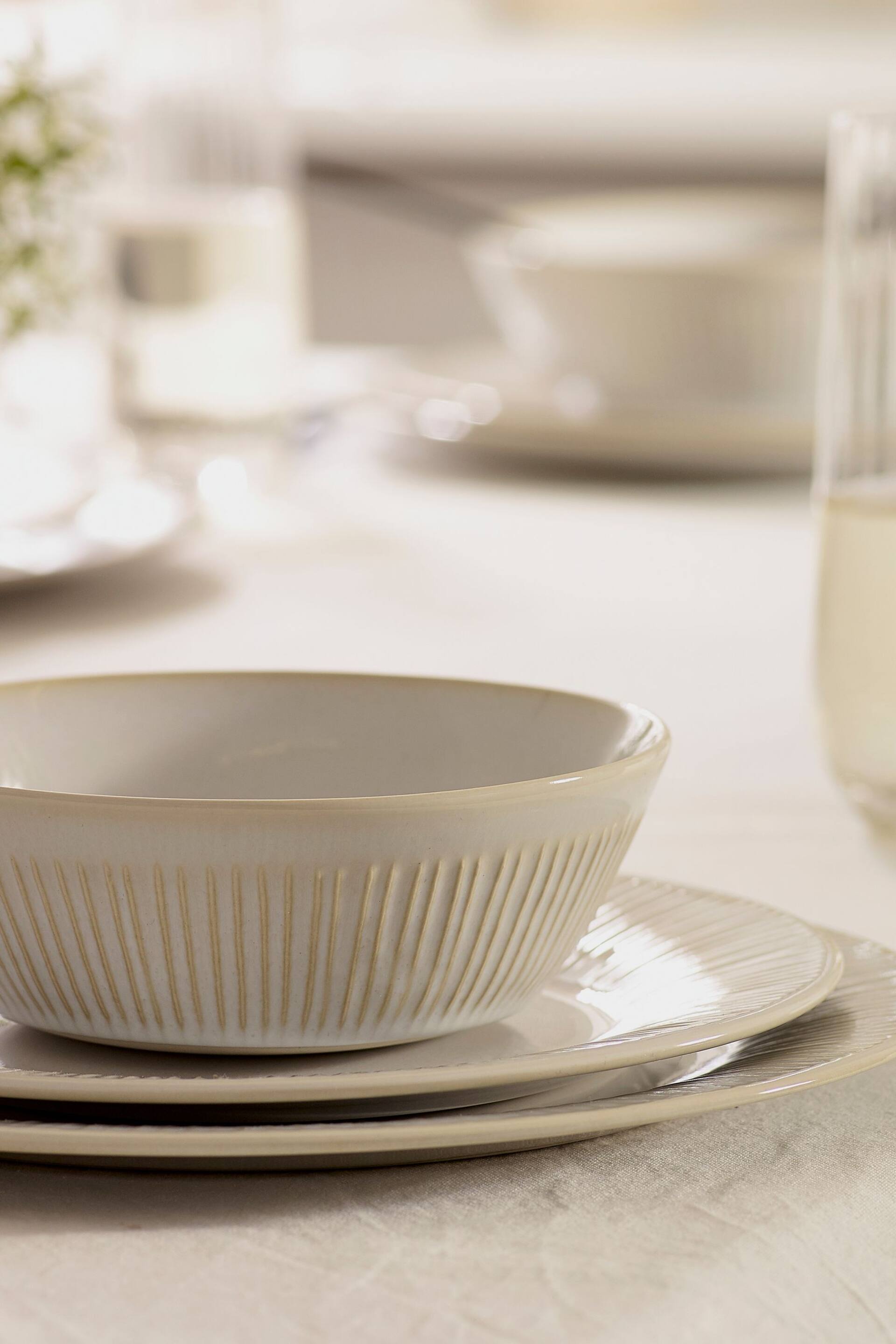 12 Piece Natural Mya Dinner Set - Image 3 of 7