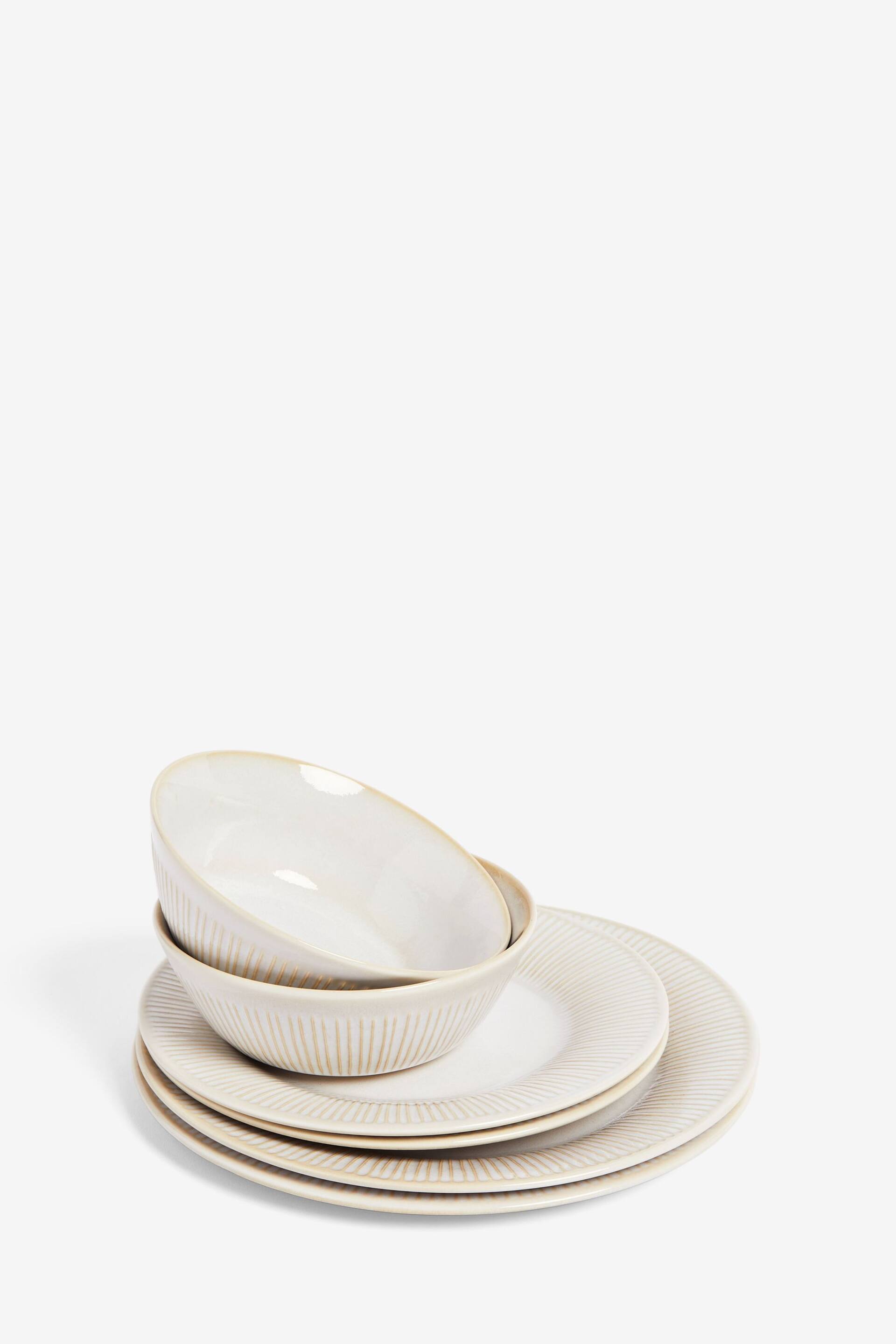 12 Piece Natural Mya Dinner Set - Image 7 of 7