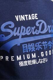 Superdry Blue Vintage Logo Hoodie - Image 5 of 5