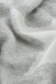 The White Company Baby Grey Star Luxury Cashmere Blanket - Image 4 of 4