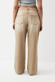 Beige Baggy Wide Leg Hourglass Jeans - Image 2 of 6
