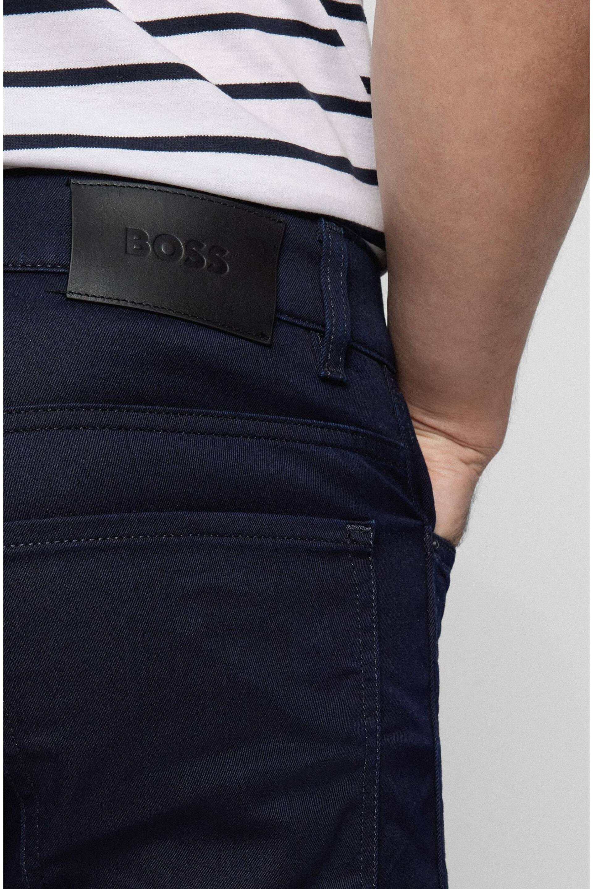 BOSS Blue Delaware Slim Fit Stretch Jeans - Image 4 of 5