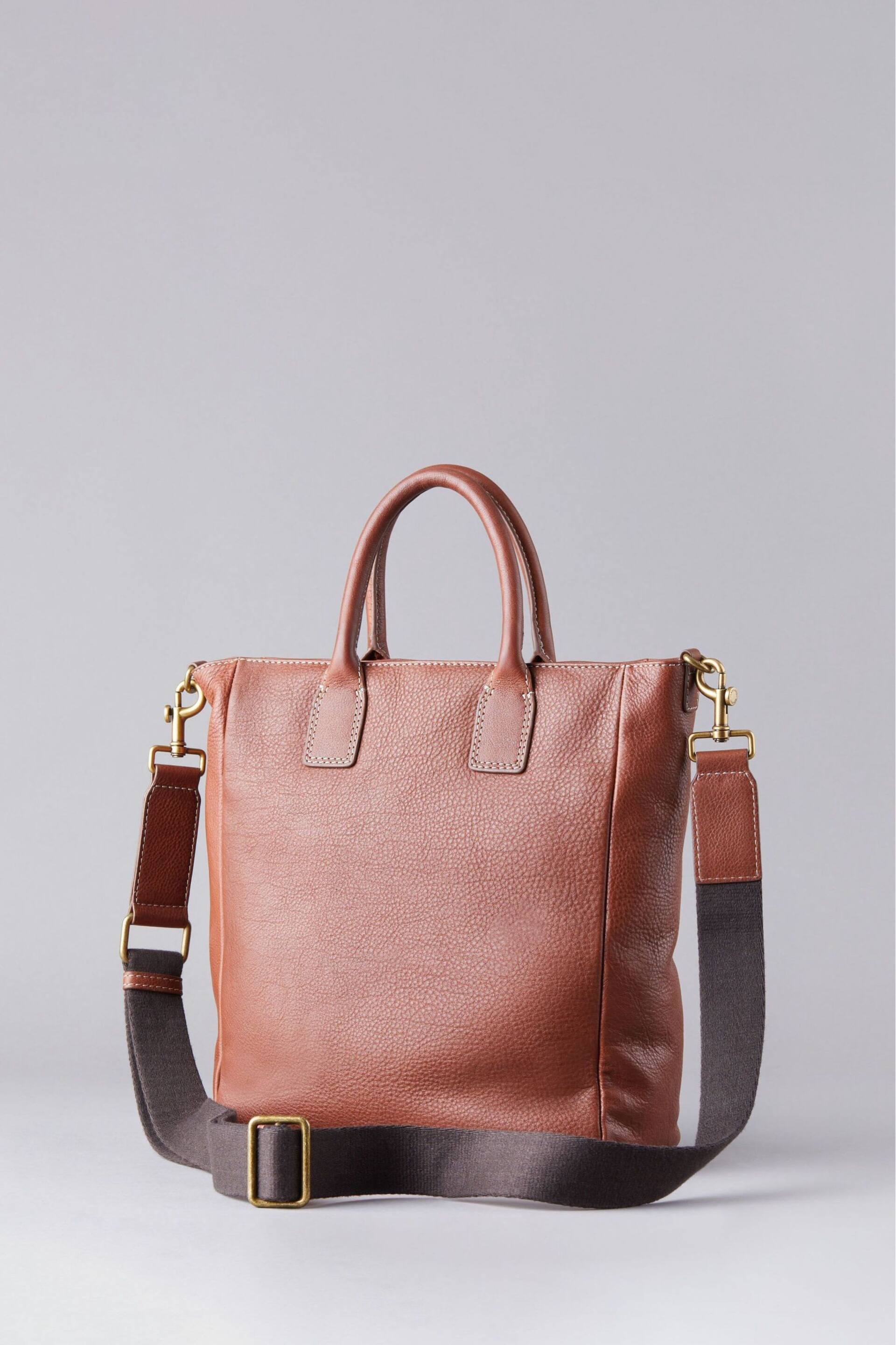 Lakeland Leather Natural Torver Leather Cross-Body Tote Bag - Image 2 of 5