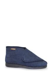 Goodyear Grey Drake Blue One Touch Bootee Slippers - Image 1 of 4