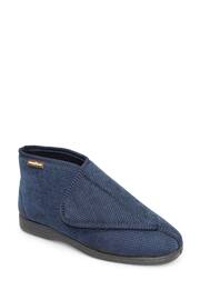 Goodyear Grey Drake Blue One Touch Bootee Slippers - Image 2 of 4