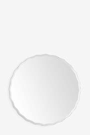 Clear Scalloped Round Wall Mirror 60x60cm - Image 5 of 7