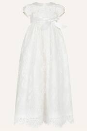 Monsoon Natural Baby Provenza Silk Christening Gown - Image 1 of 3