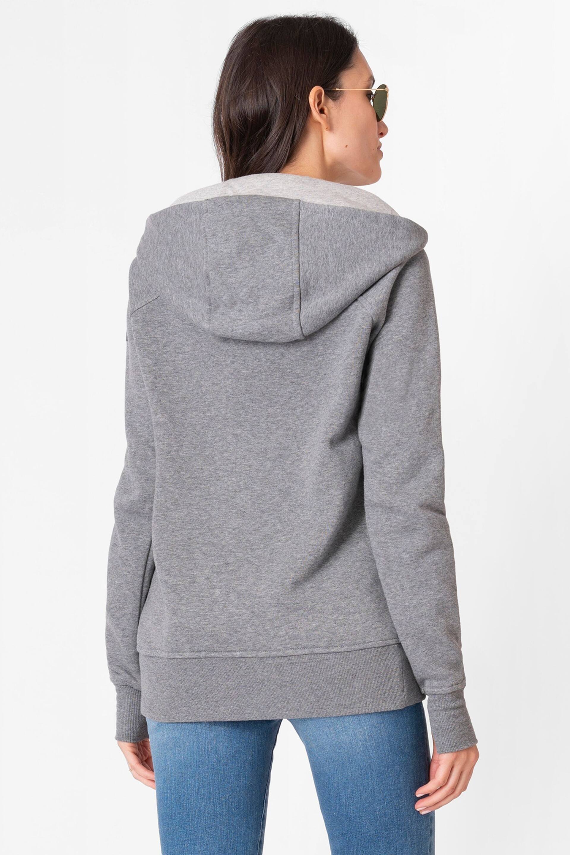 Seraphine Grey Cotton Blend 3 in 1 Maternity Hoodie - Image 3 of 5