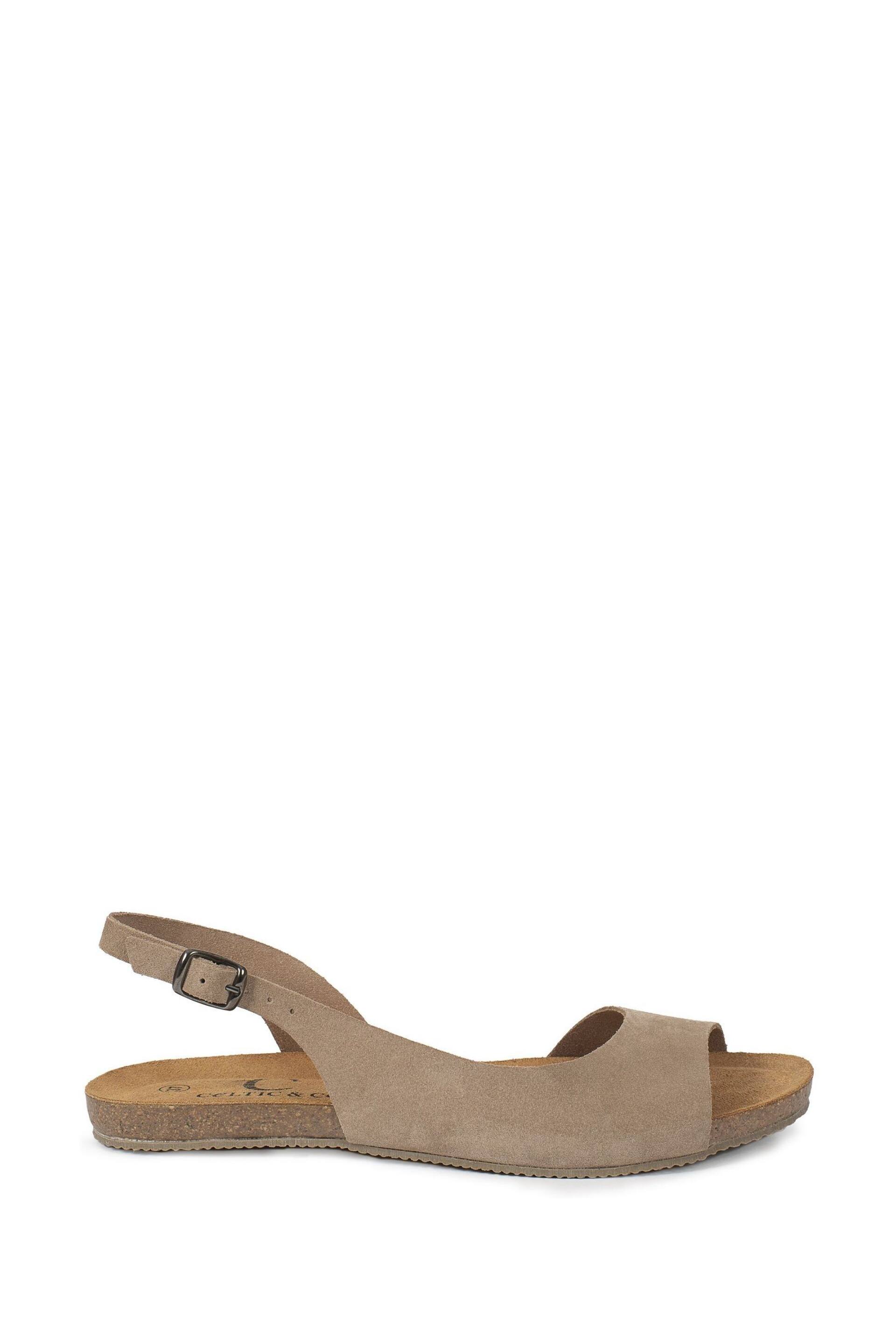 Celtic & Co. Cream Sling Back Flat Sandals - Image 1 of 5