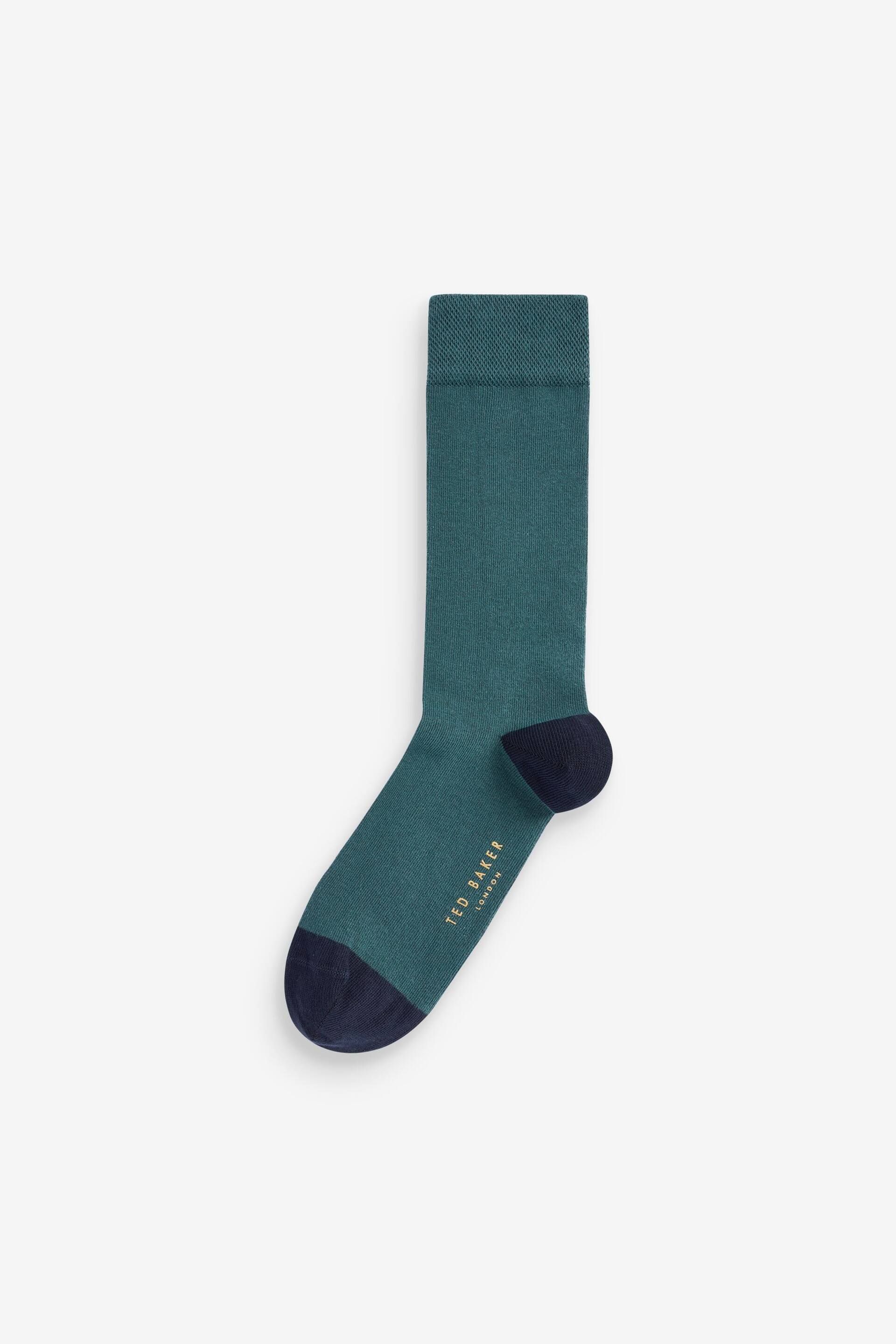 Ted Baker Green Plain Socks - Image 1 of 1