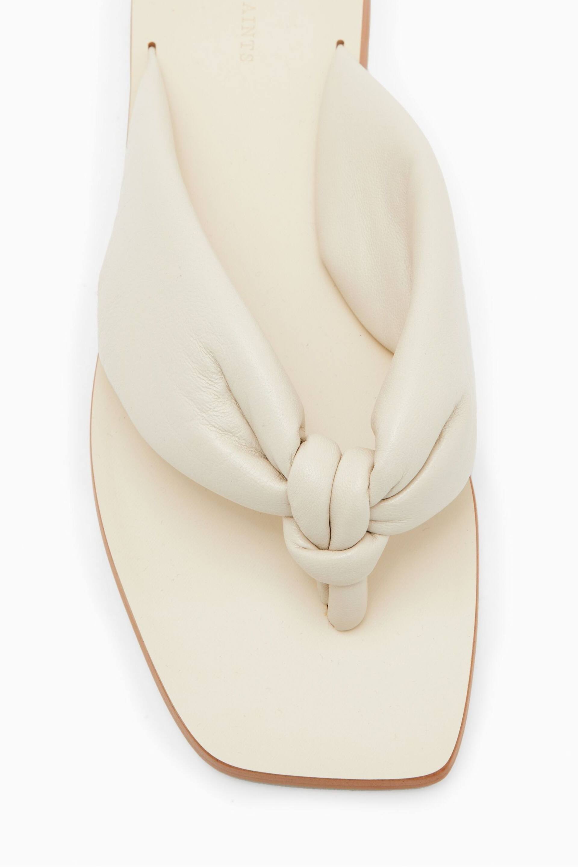 AllSaints White Loop Sandals - Image 4 of 5