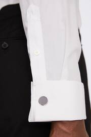 MOSS White Tailored Fit Double Cuff Zero Iron Shirt - Image 2 of 3