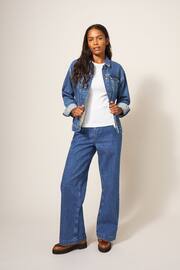 White Stuff Blue Wide Leg Sadie Jeans - Image 3 of 5