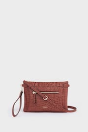 Osprey London  The Ruby Leather Cross-Body Cognac Clutch - Image 1 of 6
