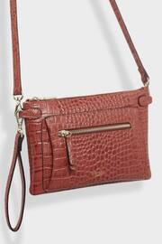 Osprey London  The Ruby Leather Cross-Body Cognac Clutch - Image 2 of 6