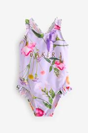 Baker by Ted Baker Floral Frilled Swimsuit - Image 1 of 5