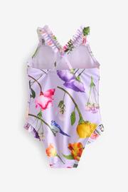 Baker by Ted Baker Floral Frilled Swimsuit - Image 2 of 5