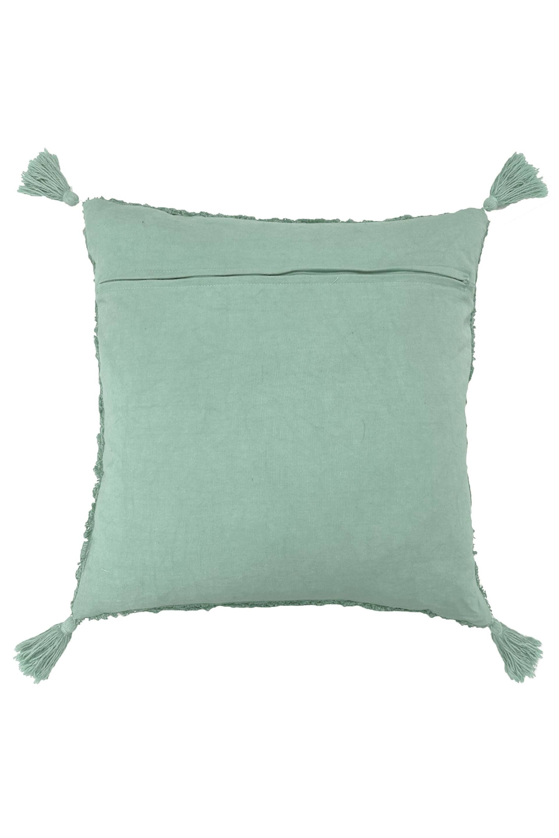 furn. Green Kantha Cushion - Image 3 of 4