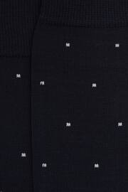 Reiss Navy Mario Spot Polka Dot Socks - Image 4 of 4