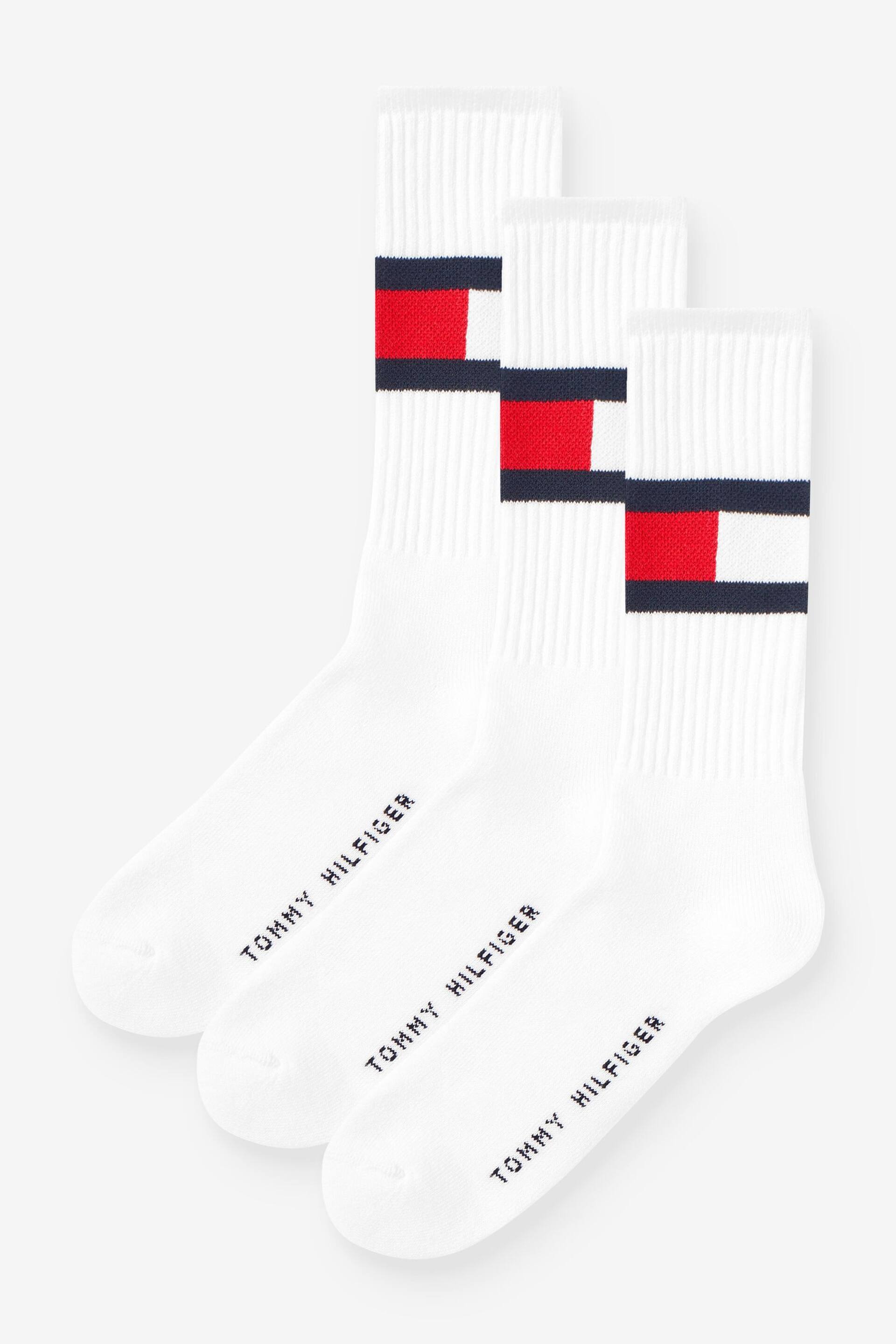 TH Mens White Flag Socks 3 Pack - Image 1 of 6