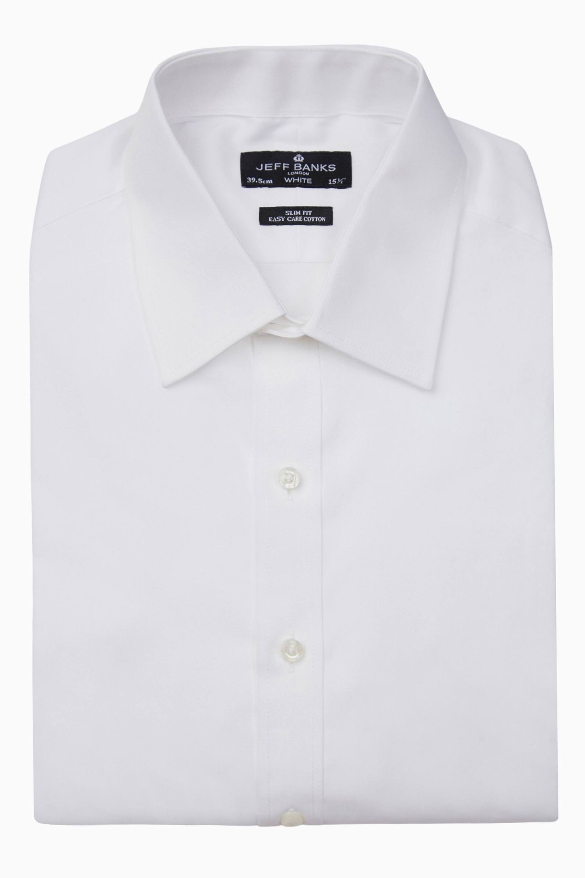 Jeff Banks White Double Cuff Milan Cutaway Shirt - Image 1 of 4
