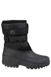 Cotswold Chase Touch Fastening And Zip Up Black Winter Boots - Image 1 of 4