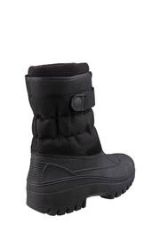 Cotswold Chase Touch Fastening And Zip Up Black Winter Boots - Image 2 of 4