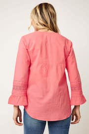 Aspiga Valentina Pink Embroidered Organic Cotton Blouse - Image 2 of 5
