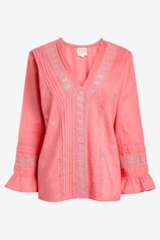 Aspiga Valentina Pink Embroidered Organic Cotton Blouse - Image 5 of 5